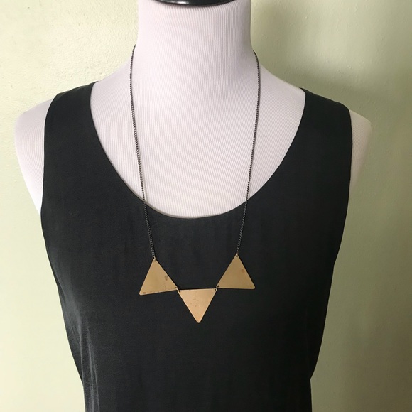 Urban Outfitters Jewelry - Urban Outfitters Gold Triangle Necklace